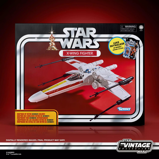 STAR WARS The Vintage Collection X-Wing Fighter and Luke Skywalker (X-Wing): Kenner Colours (Limited Stock, On Manual Allocation)
