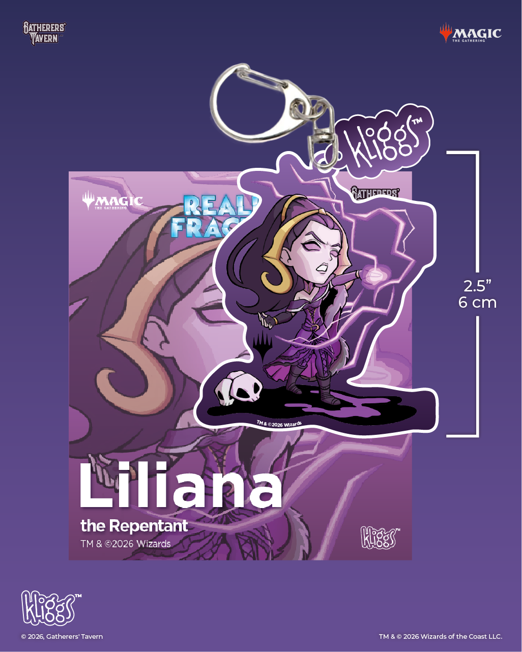 Gatherers' Tavern - Kliggs Keychain - Liliana the Repentant (Reality Fracture)