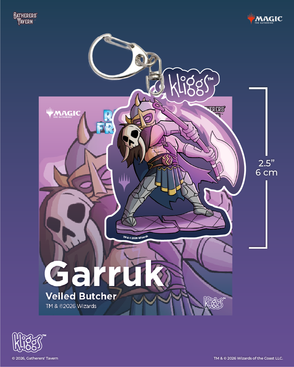 Gatherers' Tavern - Kliggs Keychain - Garruk Veiled Butcher (Reality Fracture)