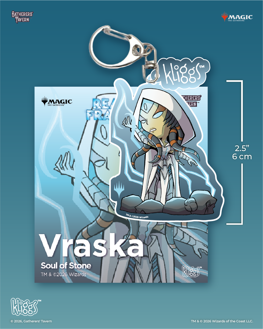 Gatherers' Tavern - Kliggs Keychain - Vraska Soul of Stone (Reality Fracture)