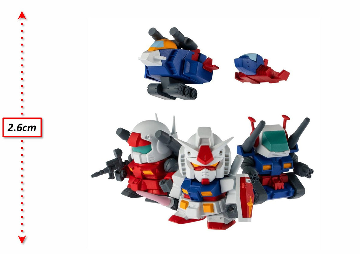 Bandai Toys - Gundam Mini Model Figure - Shokugan Box Wave 2