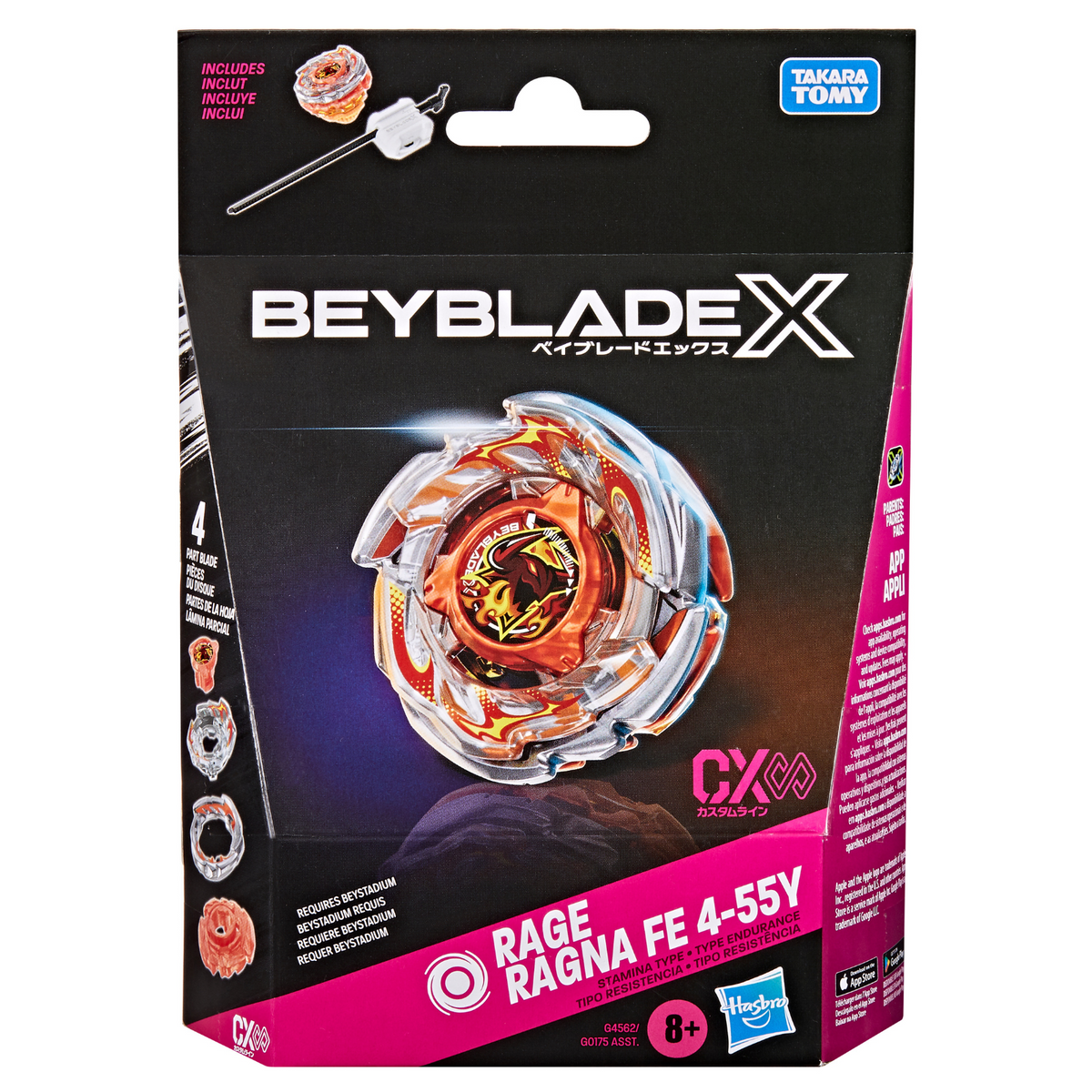 Beyblade X Rage Ragna FE 4-55Y CX Infinity Starter Pack Set
