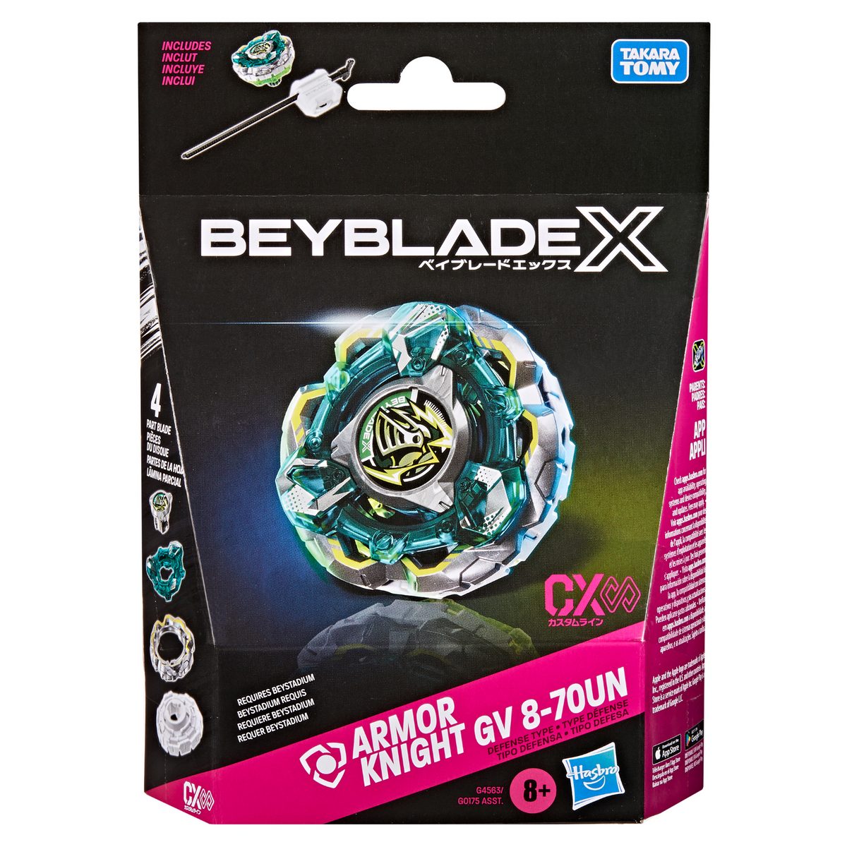 Beyblade X Fortress Knight GV 8-70UN CX Infinity Starter Pack Set
