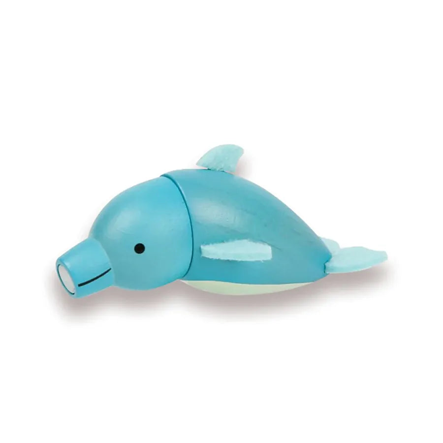 Dolphin - Wooden Magnet