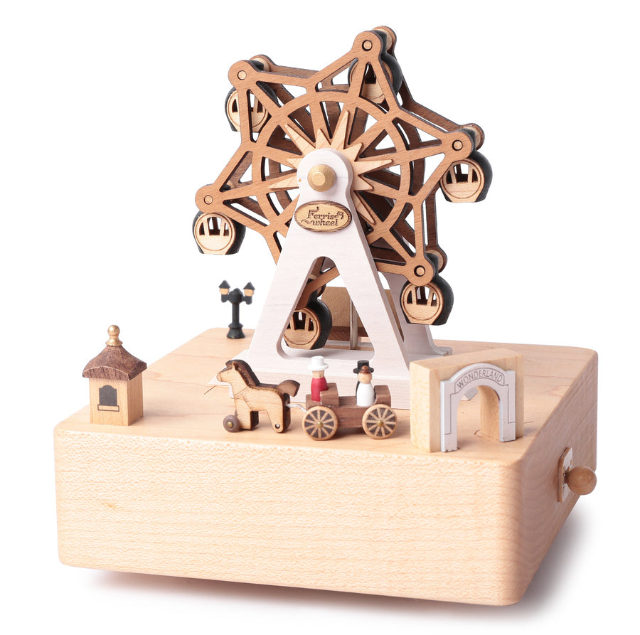 Ferris Wheel Amusement Park - City Wooden Music Box