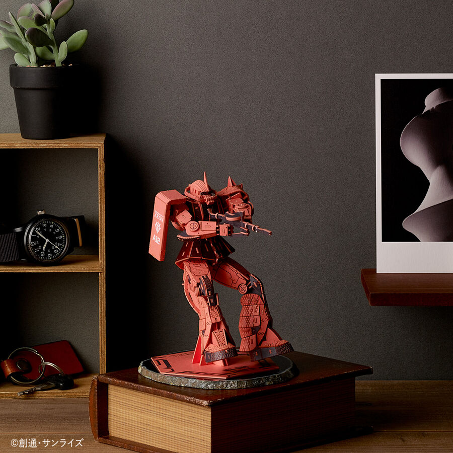 [si-gu-mi PRO] GUNDAM MS-06S ZAKU-II Paper Puzzle