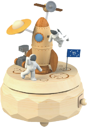 Spacewalk - Exclusive Double Rotate Music Box