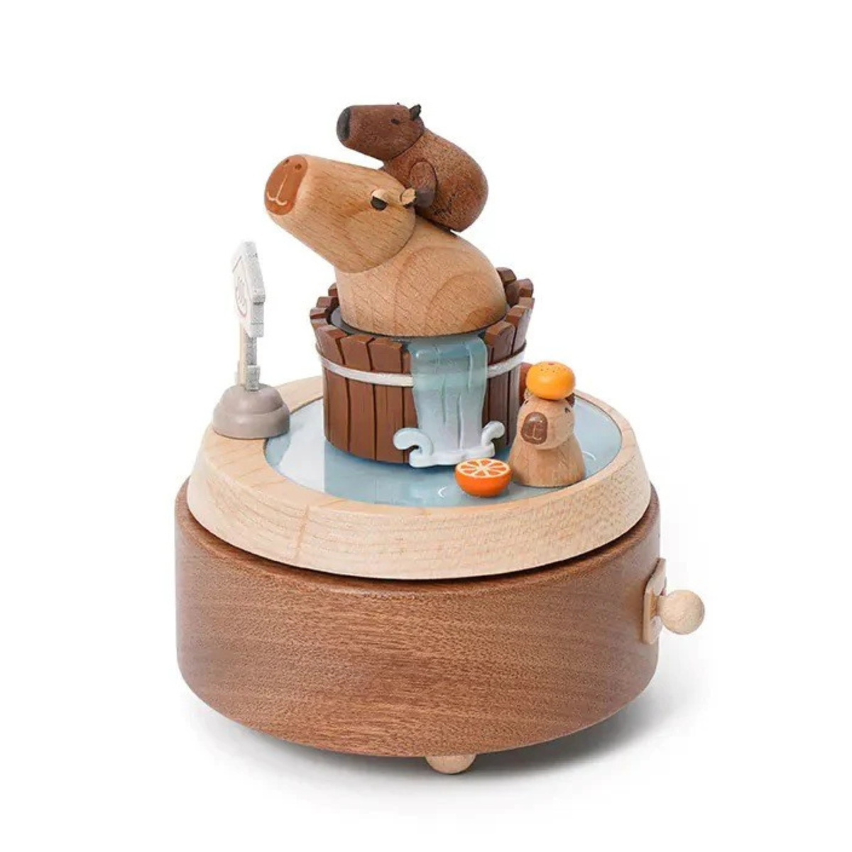 Capybara Bathing - Double Go Around Music Box