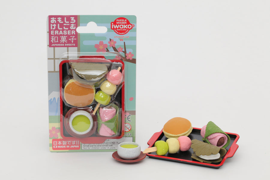 Japanese Sweets Erasers - (10 blisters/box)