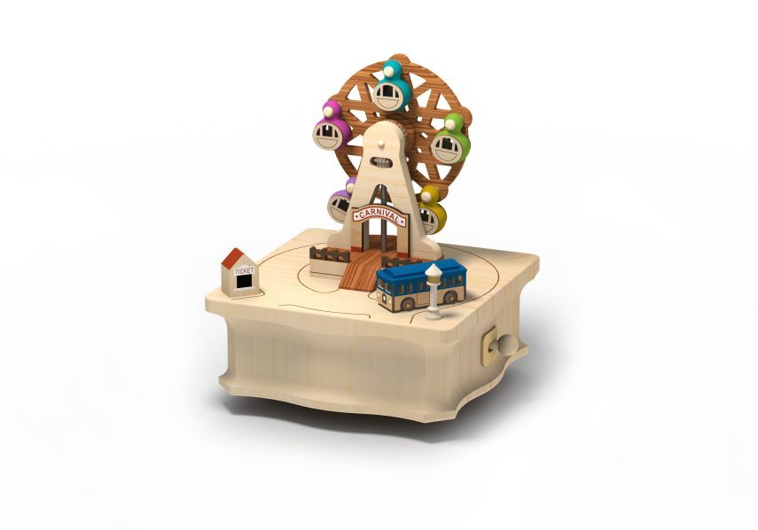 Ferris Wheel Carnival Park - Exclusive Music Round & Round Music Box