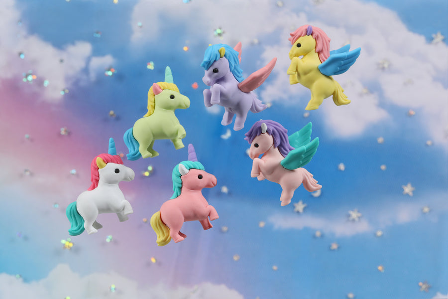 Unicorn & Pegasus Erasers - (60 pcs/box)