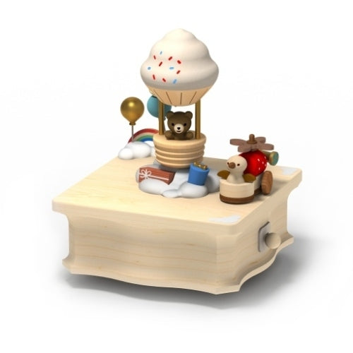 Hot Air Balloon Party - Exclusive Music Round & Round Music Box