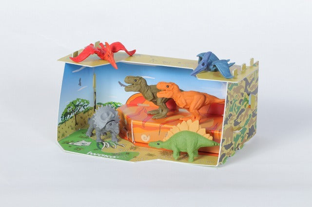 Dinosaur Craft House Erasers (6 pcs/box)
