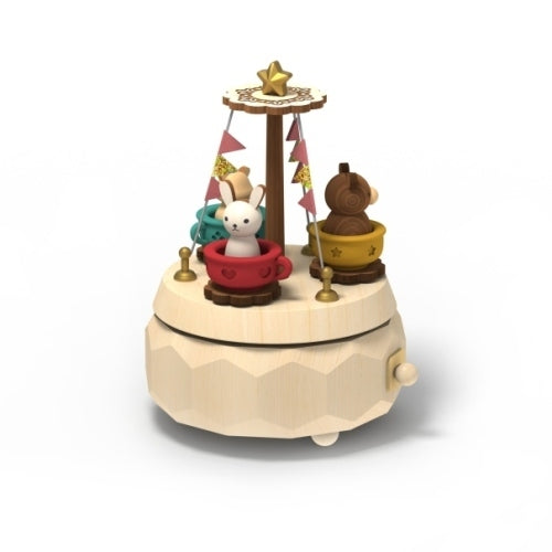 Rotating Coffee Cup - Exclusive Multi Rotate Music Box