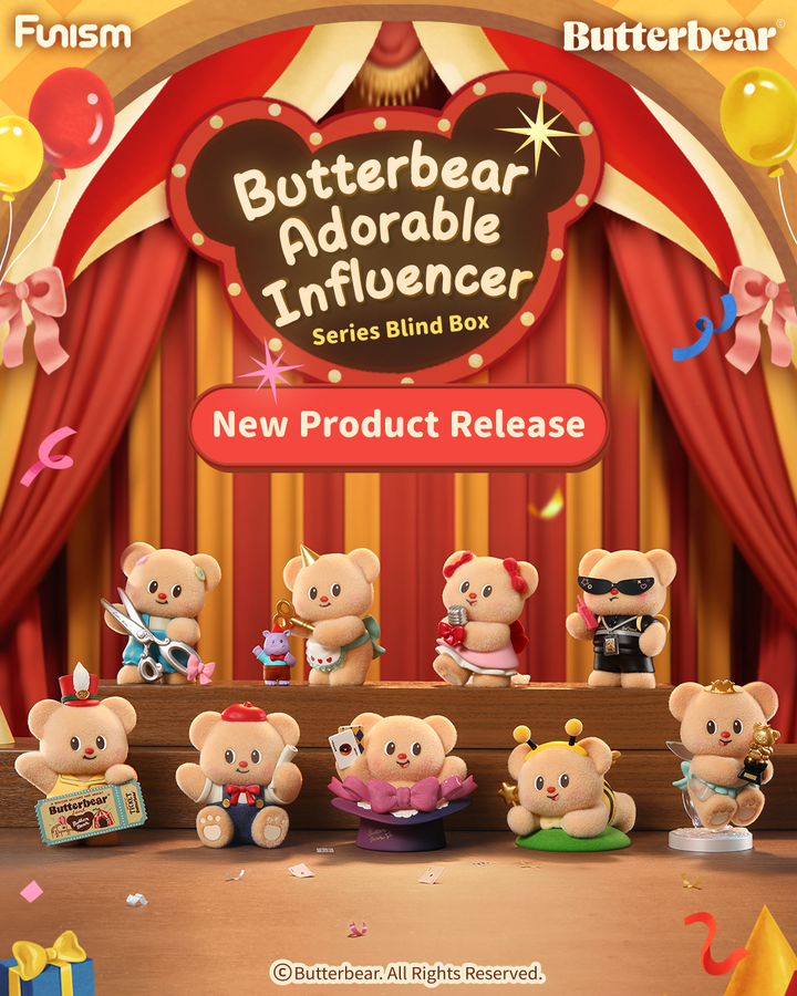 [FUNISM] Butterbear Adorable Influencer Series Blind Box - 8pcs