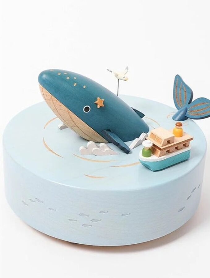 Whale Watching - Music Round & Round Music Box