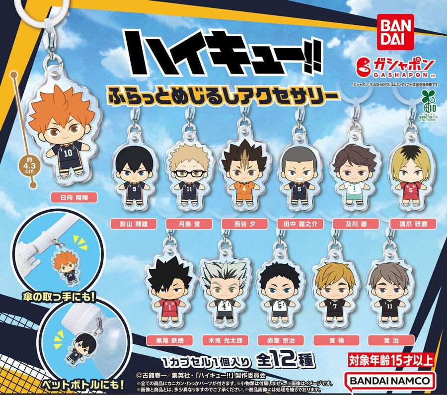 [Gashapon - March 2026] HAIKYU!! FLAT PERSONAL MARKER CHARM - 40pcs