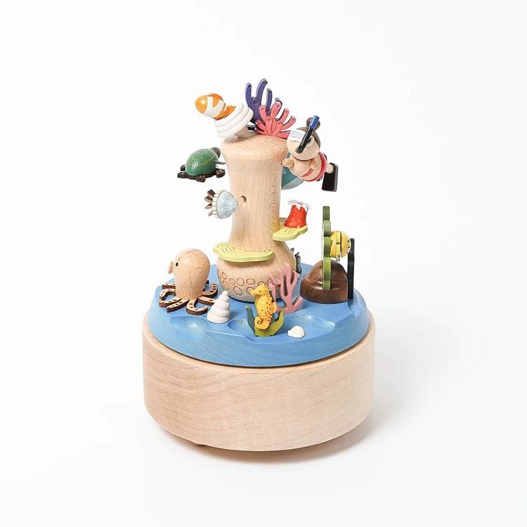 Coral Reef Snorkelling - Double Go Around Music Box