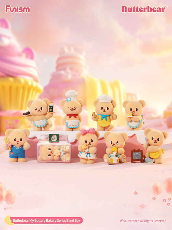 [FUNISM] Butterbear My Buttery Bakery Series Blind Box - 8pcs