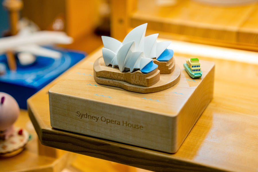 Sydney Opera House - City Wooden Music Box (Canon in D)
