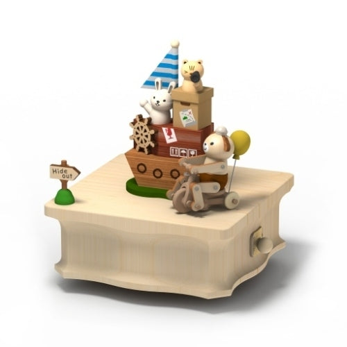 Happy Playground - Exclusive Music Round & Round Music Box