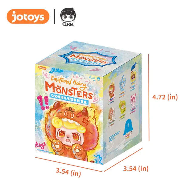 [Jotoys] QKID Emotional Hairy Monsters Blind Box Series Plush - 6pcs