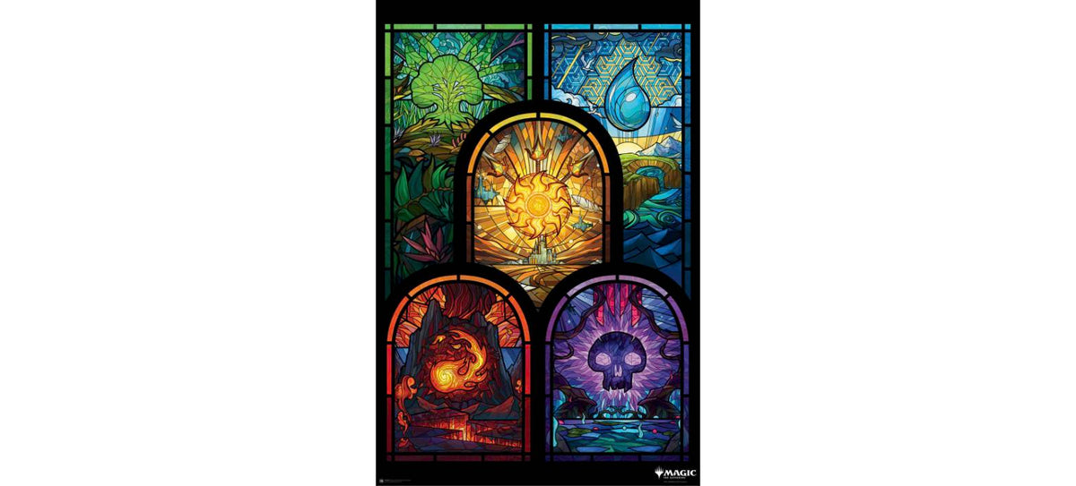 Magic the Gathering - Stained Glass Poster (610 x 915)