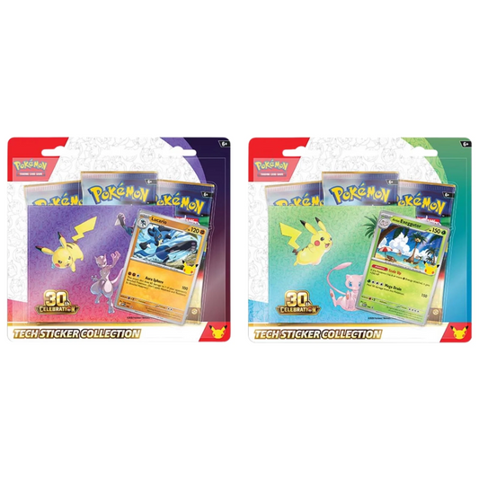 Pokemon 30th Celebration Anniversary Tech Sticker Collection