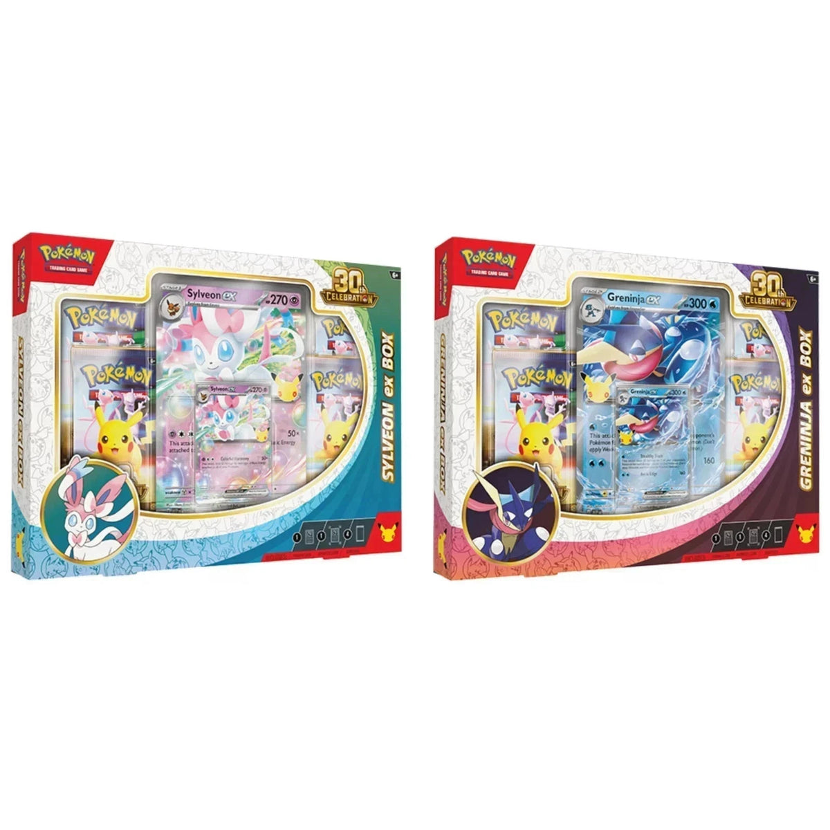 Pokemon TCG: 30th Celebration Sylveon ex Box / Greninja ex Box