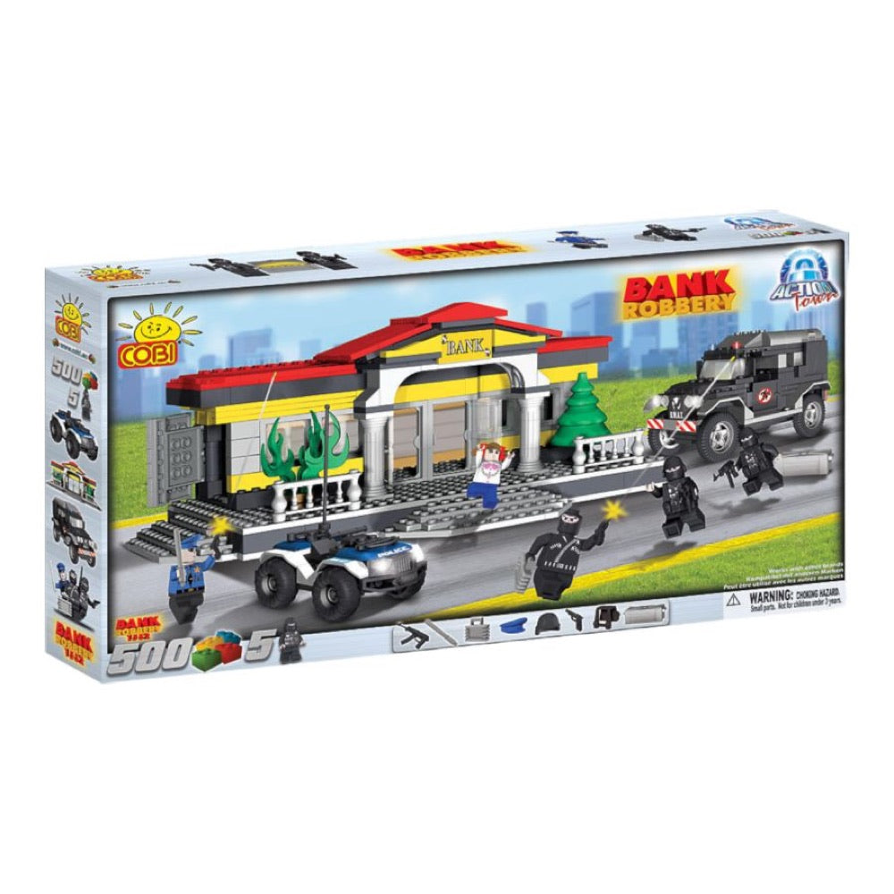 Action Town – Bank Robbery Construction Set (500 Piece Kit)