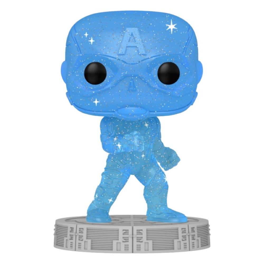 Marvel Infinity Saga – Captain America Blue (Artist Series) Pop! Vinyl with Protector