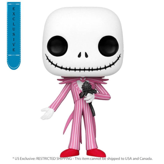 The Nightmare Before Christmas – Jack with Pink & Red Suit US Exclusive Pop! Vinyl [RS]