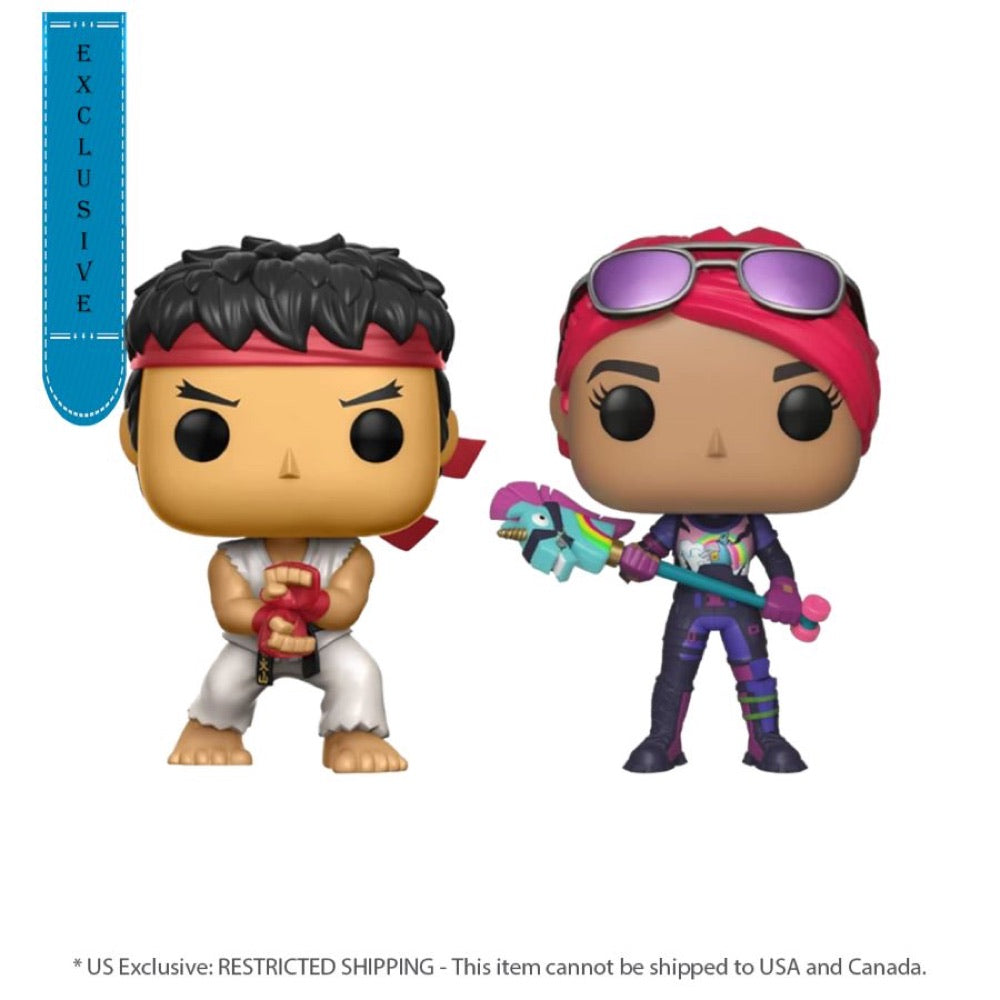 Street Fighter x Fortnite – Ryu & Brite Bomber US Exclusive Pop! 2-Pack [RS]