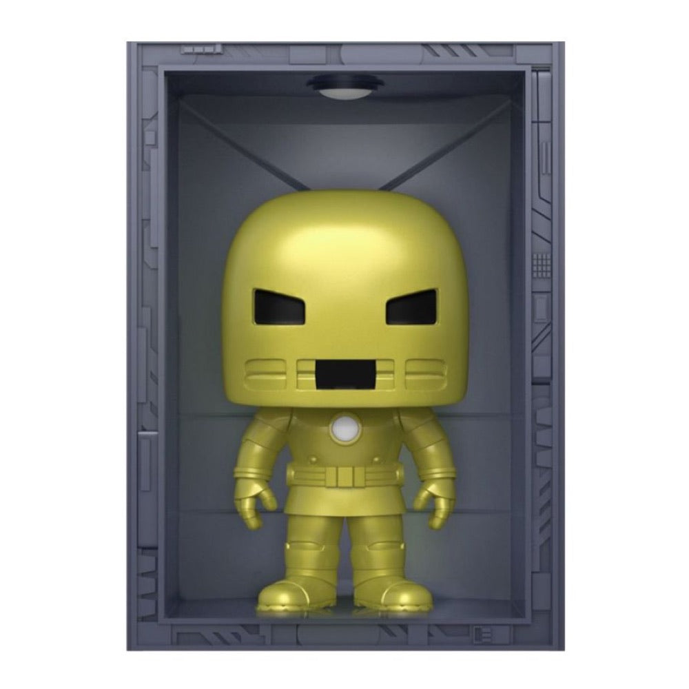 Marvel Comics – Hall of Armor: Iron Man Model 1 Golden Armor Metallic US Exclusive Pop! Deluxe