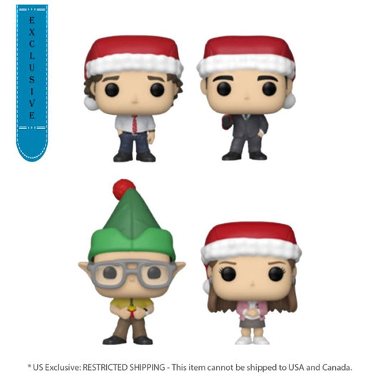 The Office – Holiday Tree Box US Exclusive Pocket Pop! Vinyl 4-Pack [RS]