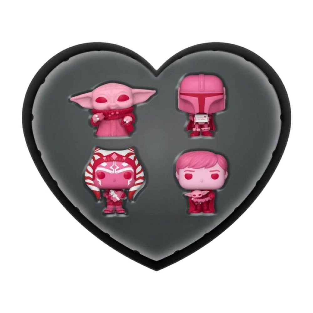Star Wars: The Mandalorian – Valentines Day US Exclusive Pocket Pop! 4-Pack [RS]