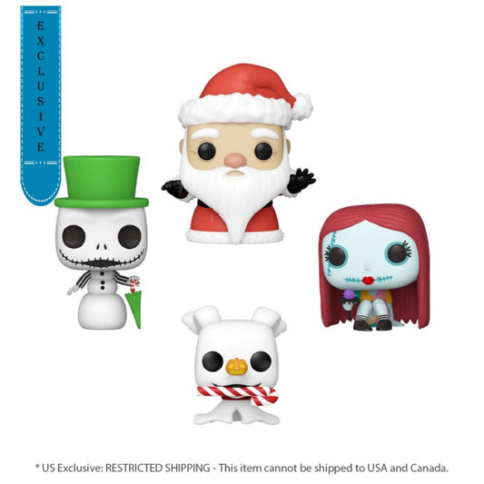 The Nightmare Before Christmas – Tree Holiday US Exclusive Pocket Pop! 4-Pack Box Set [RS]