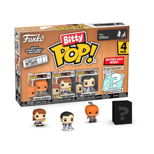 The Office – Dwight with Pumpkinhead Bitty Pop! 4-Pack