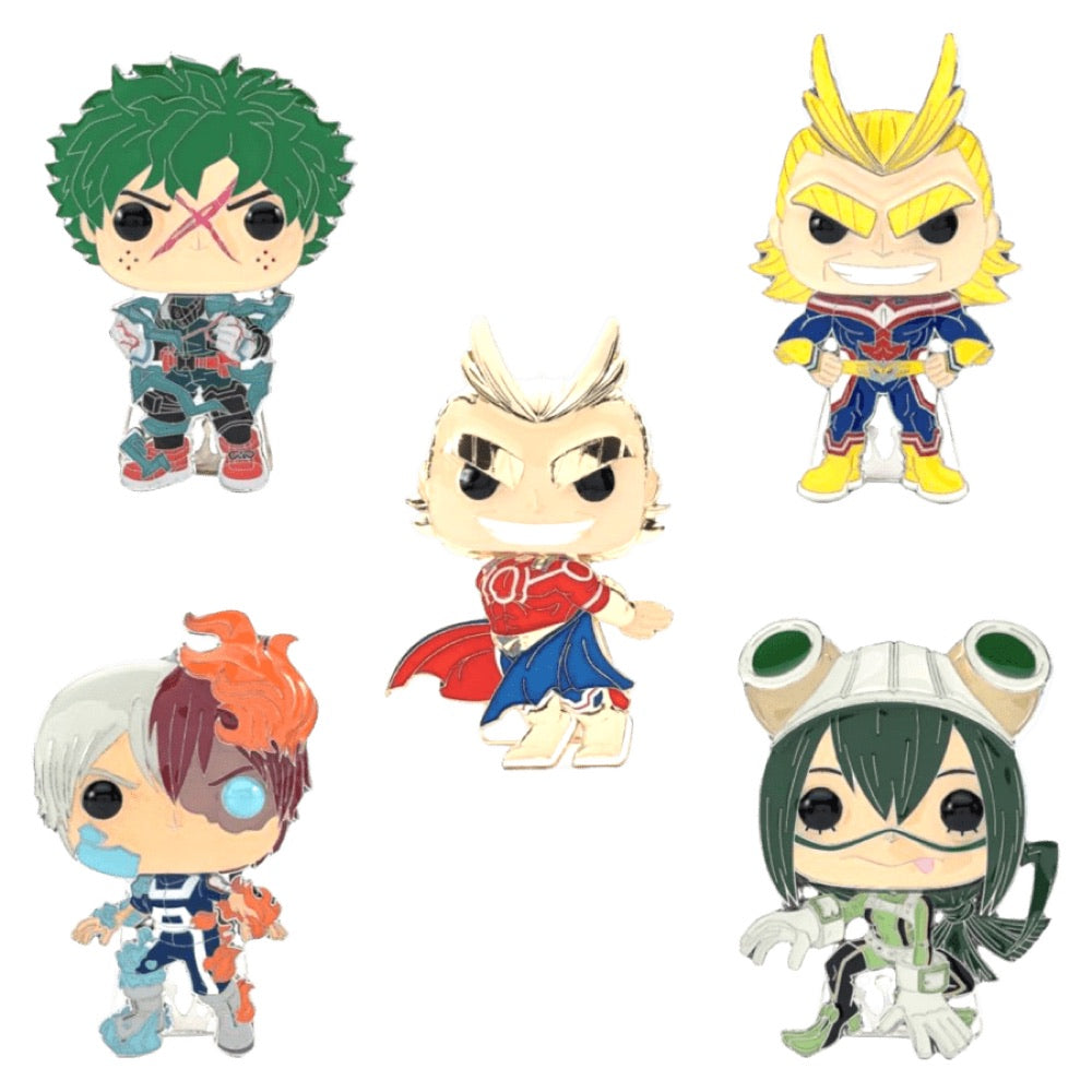 My Hero Academia – 4″ Pop! Enamel Pin Assortment (Display of 12)
