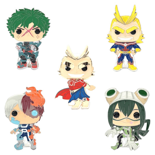 My Hero Academia – 4″ Pop! Enamel Pin Assortment (Display of 12)