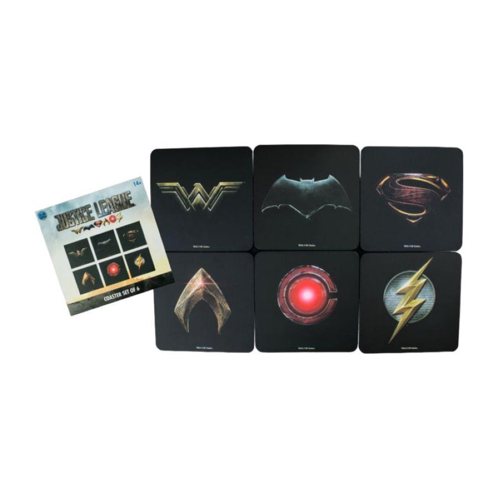 Justice League (2017) – Full Team Logo Coaster Set of 6