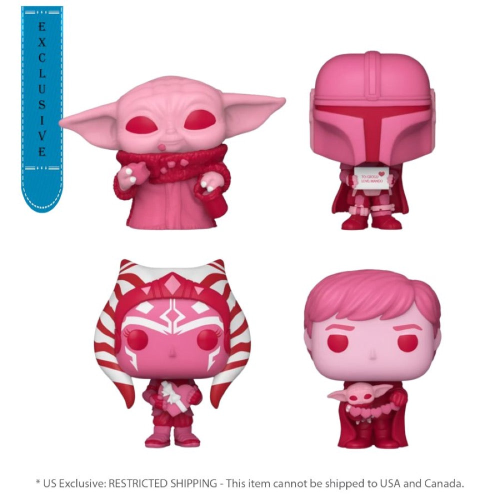 Star Wars: Valentines 2024 – Pink US Exclusive Pocket Pop! 4-Pack Heart Box [RS]
