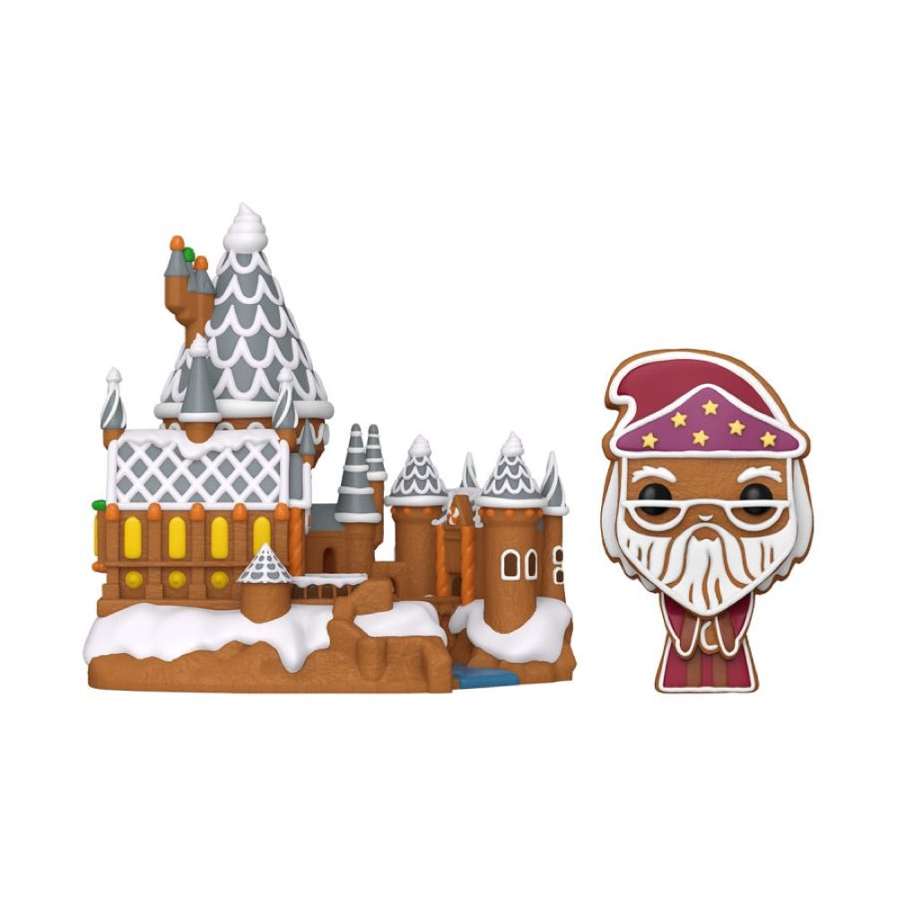 Harry Potter – Albus Dumbledore with Hogwarts (Gingerbread) Pop! Town