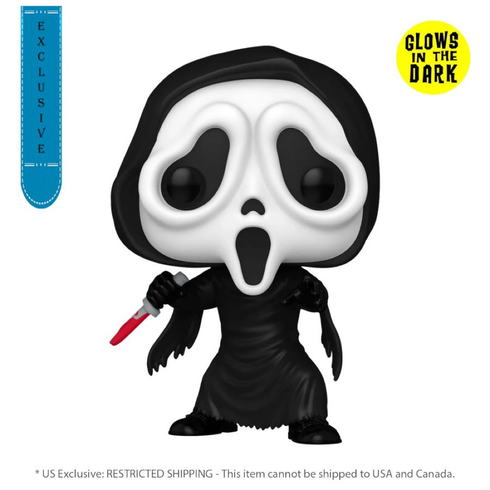 Scream – Ghostface US Exclusive Glow Pop! Vinyl [RS]