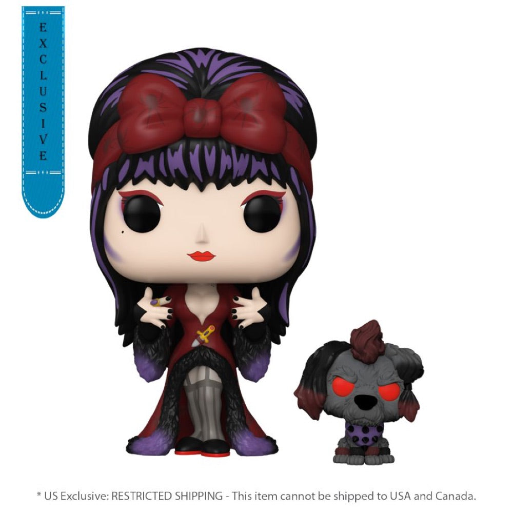 Elvira: Mistress of the Dark – Elvira & Gonk (Moonlight) US Exclusive Pop! Vinyl [RS]