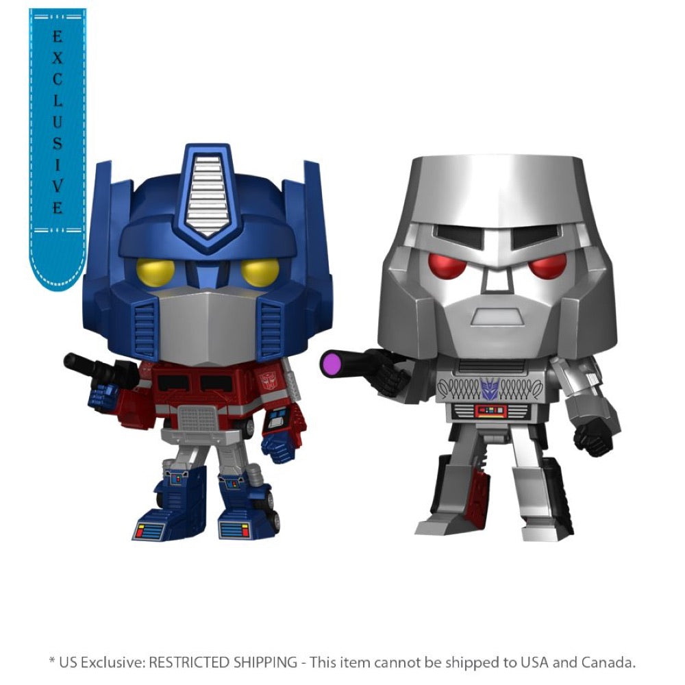 Transformers: G1 – Optimus Prime & Megatron US Exclusive Metallic Pop! Vinyl 2 -Pack [RS]