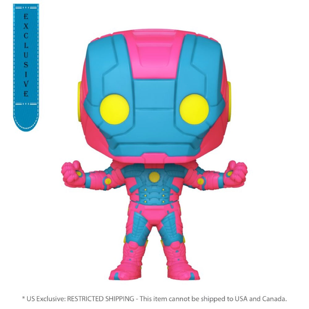 Marvel Comics – Iron Man MkV (Infinity Saga) US Exclusive Black Light Pop! Vinyl [RS]