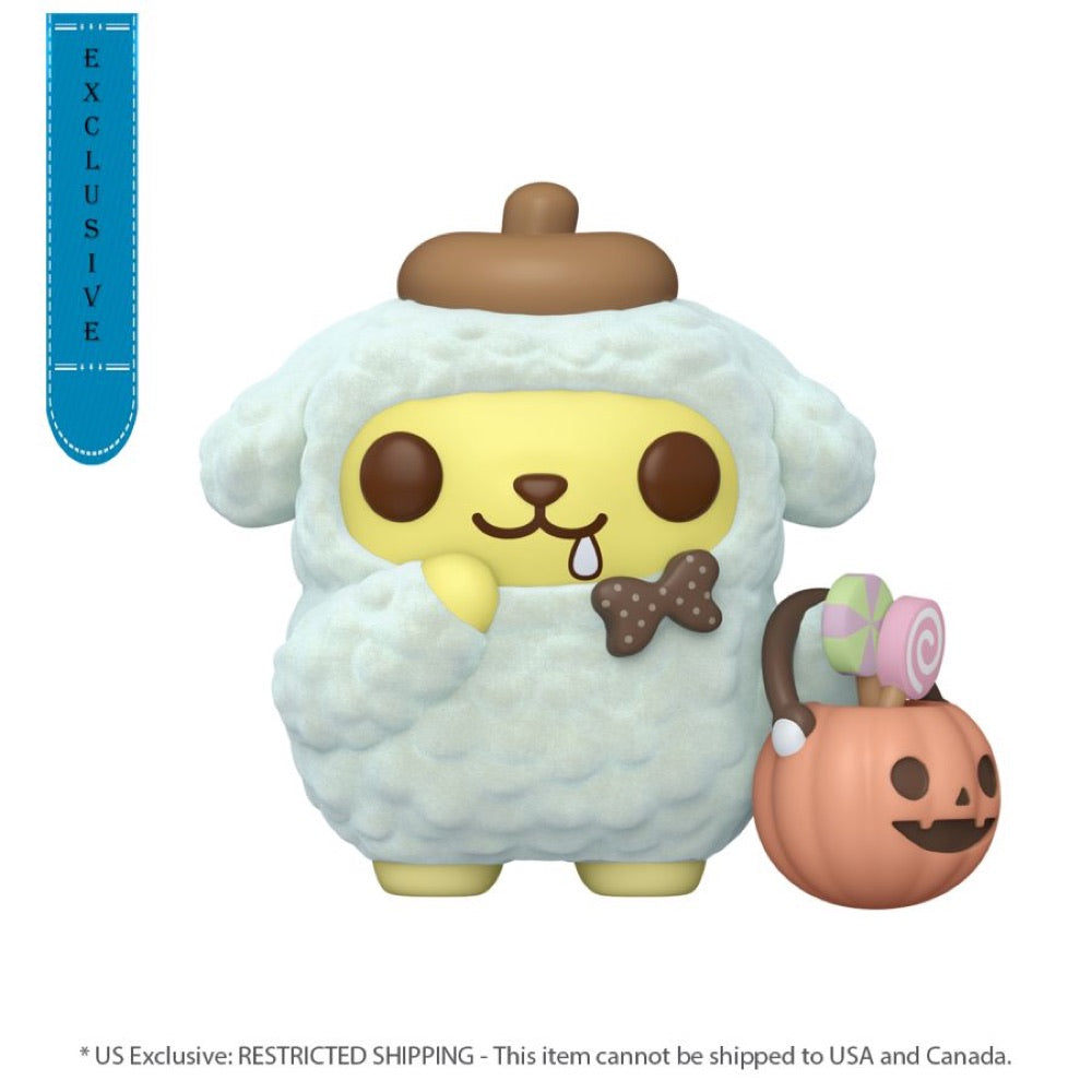 Hello Kitty – Pompompurin (Halloween) US Exclusive Flocked Pop! Vinyl [RS]