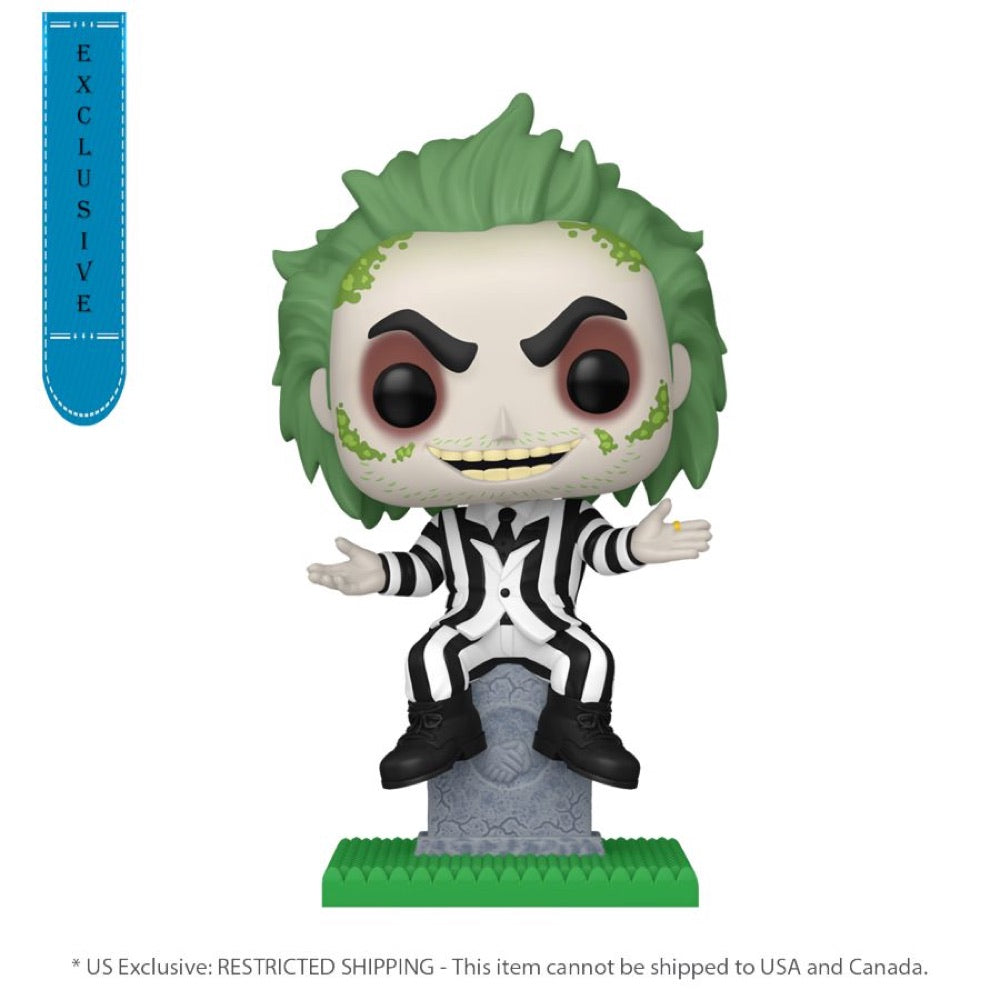 Beetlejuice – Beetlejuice on Tombstone US Exclusive Glow Pop! Vinyl [RS]