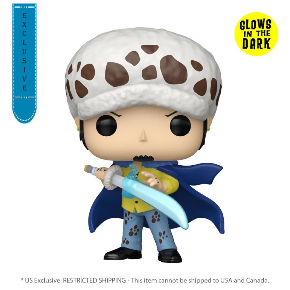 One Piece – Trafalgar Law (with Blue Anesthesia) US Exclsuvie Glow Pop! Vinyl [RS]